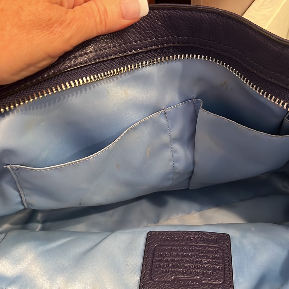 Coach Purple/blue tote - Picture 8 of 12